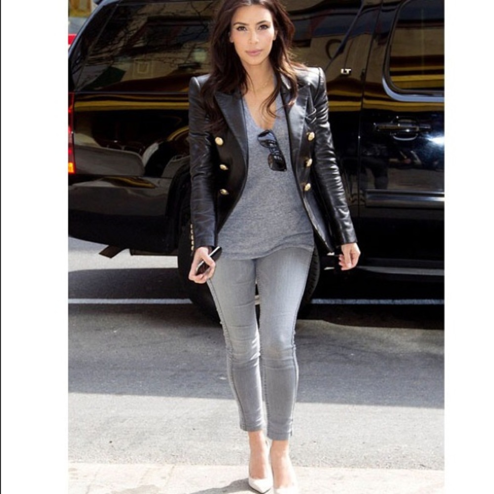 J Crew Gray denim.